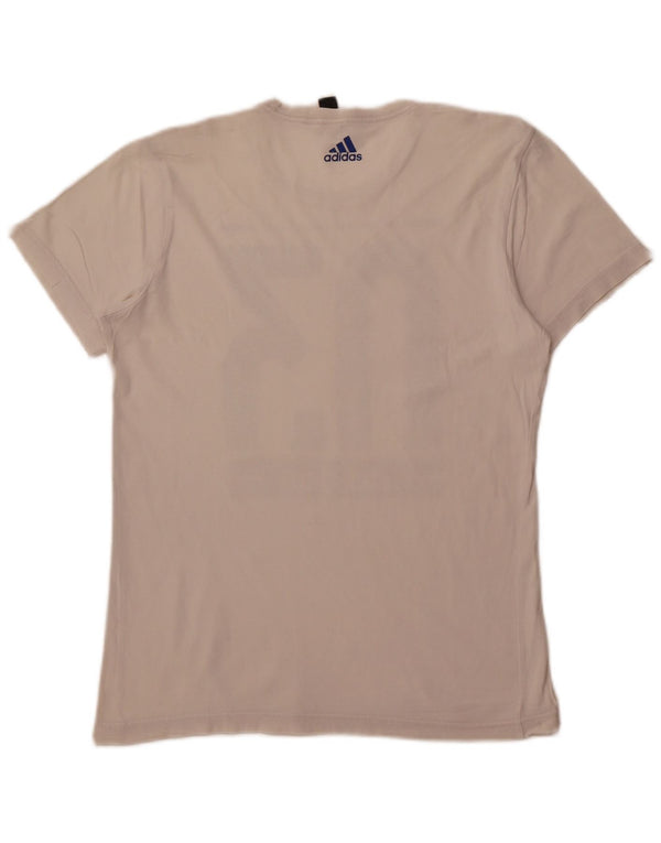 ADIDAS Mens Graphic T-Shirt Top Small White