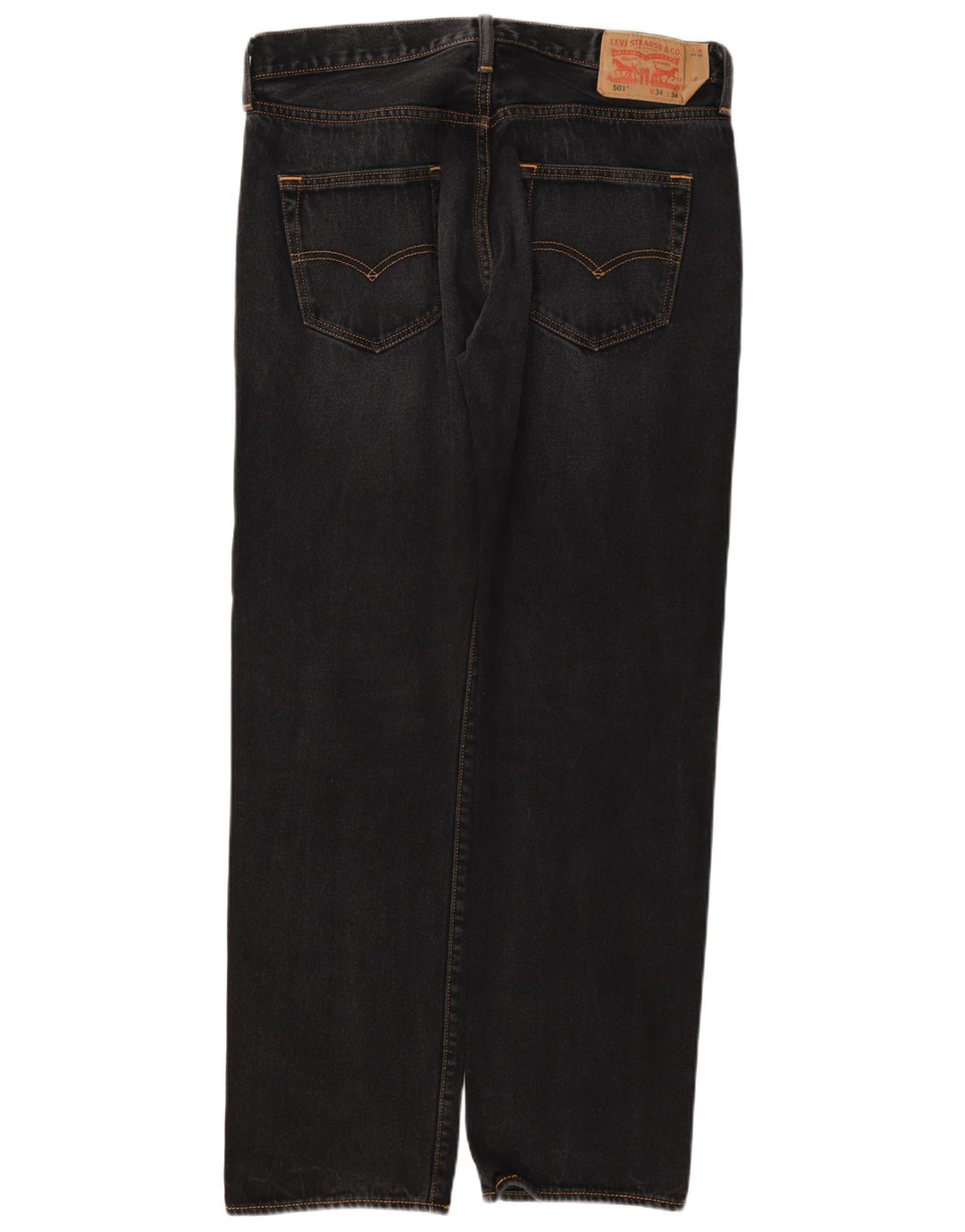 Levi's muške 501 ravne traperice 34 L34 sivi pamuk
