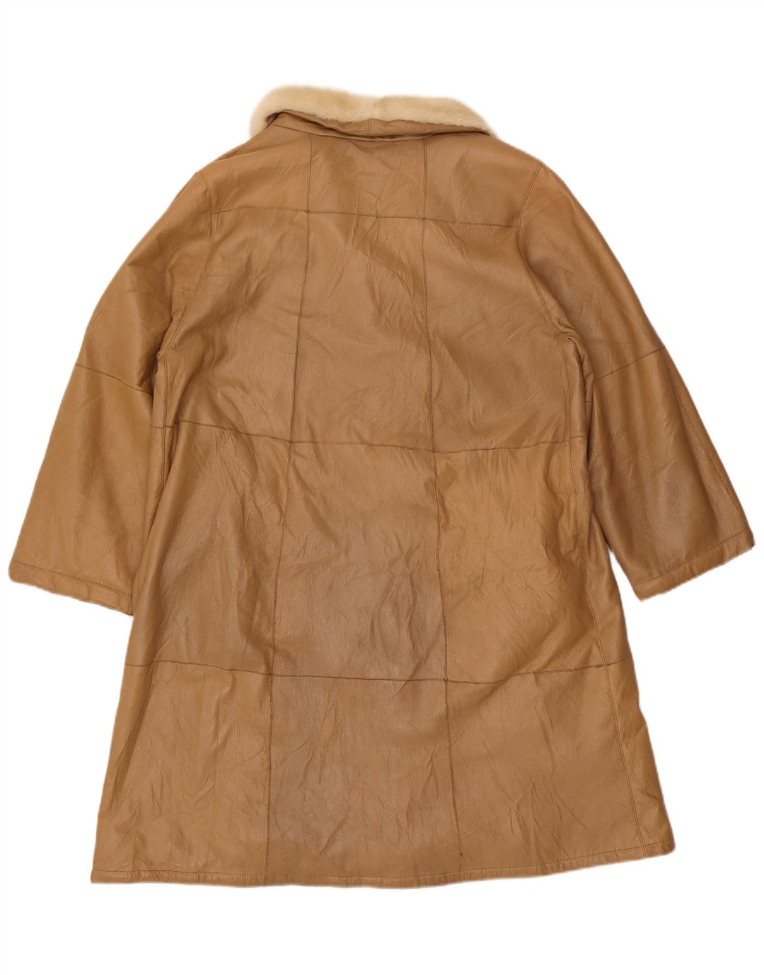 VINTAGE ženski kaput od šišanih šiša IT 44 Srednje bež