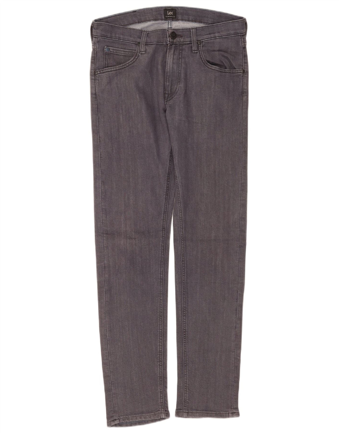 Lee ženske Daren Zip Fly Slim traperice W30 L32 Sivi pamuk