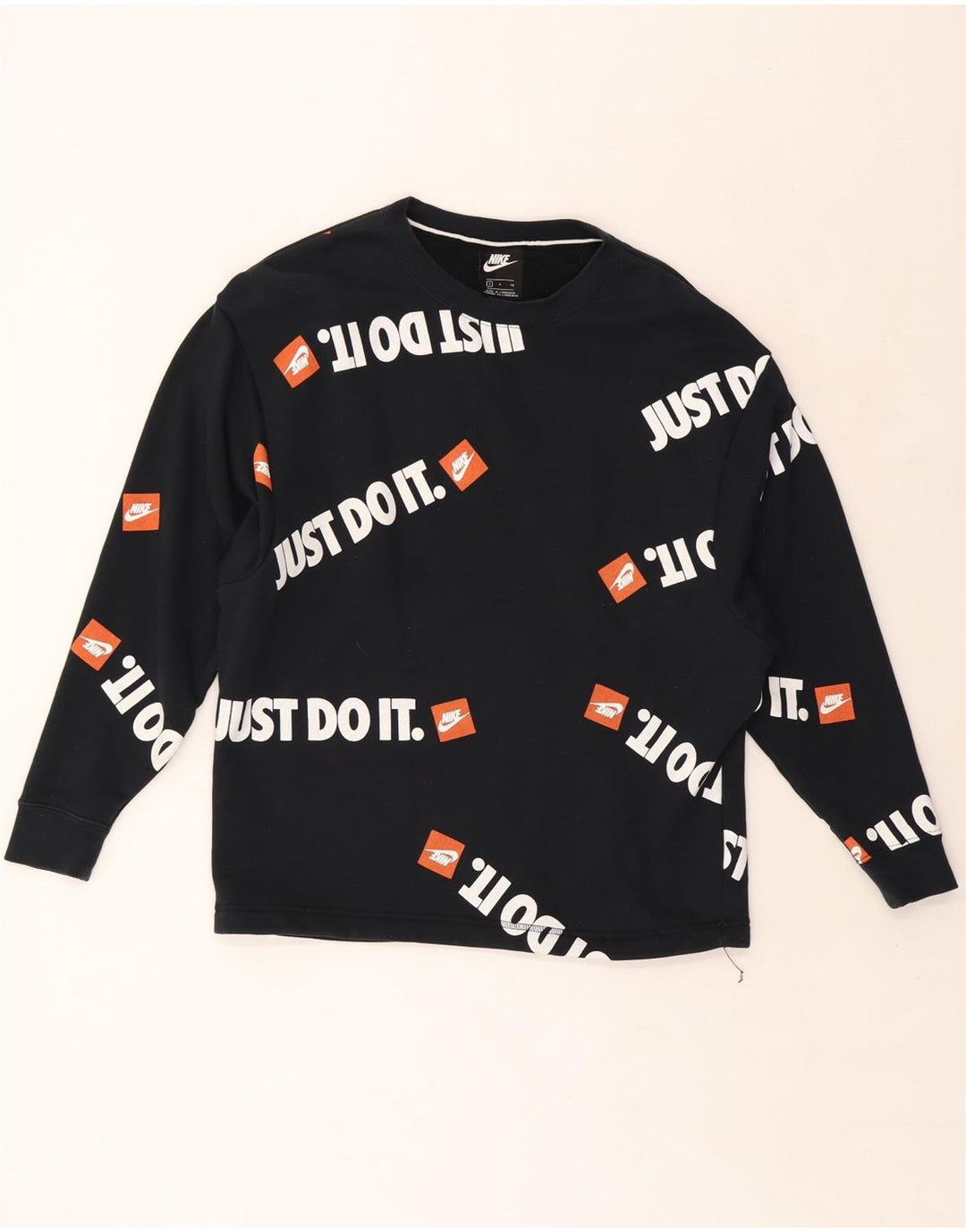 NIKE Muški džemper s grafičkim motivima Mali tamnoplavi pamuk