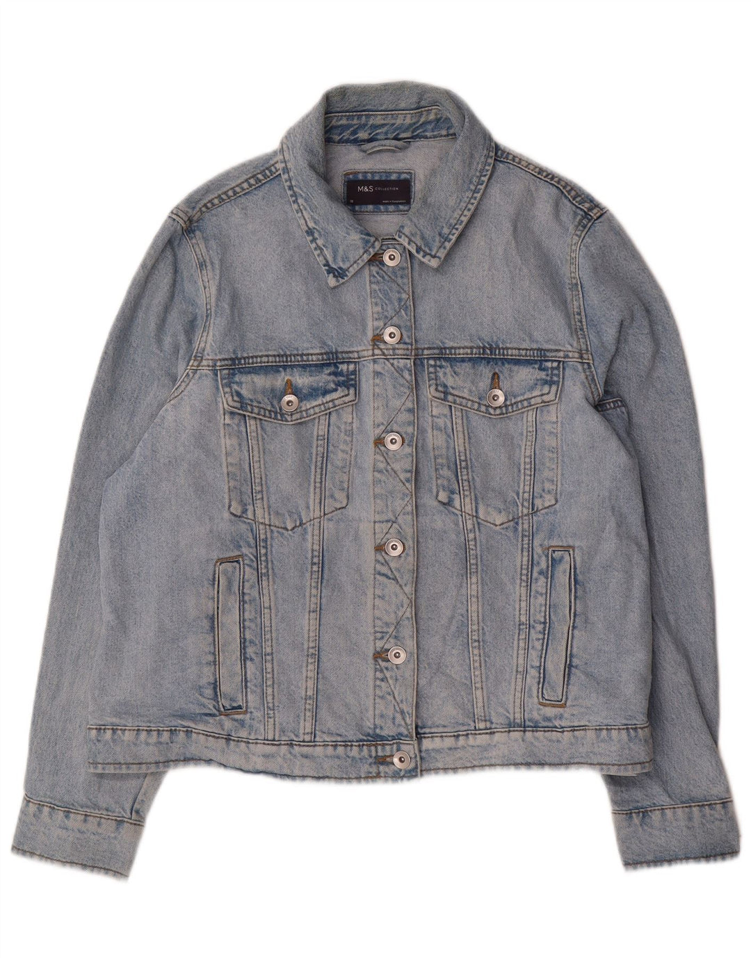 Marks & Spencer ženska traper jakna UK 18 XL plavi pamuk