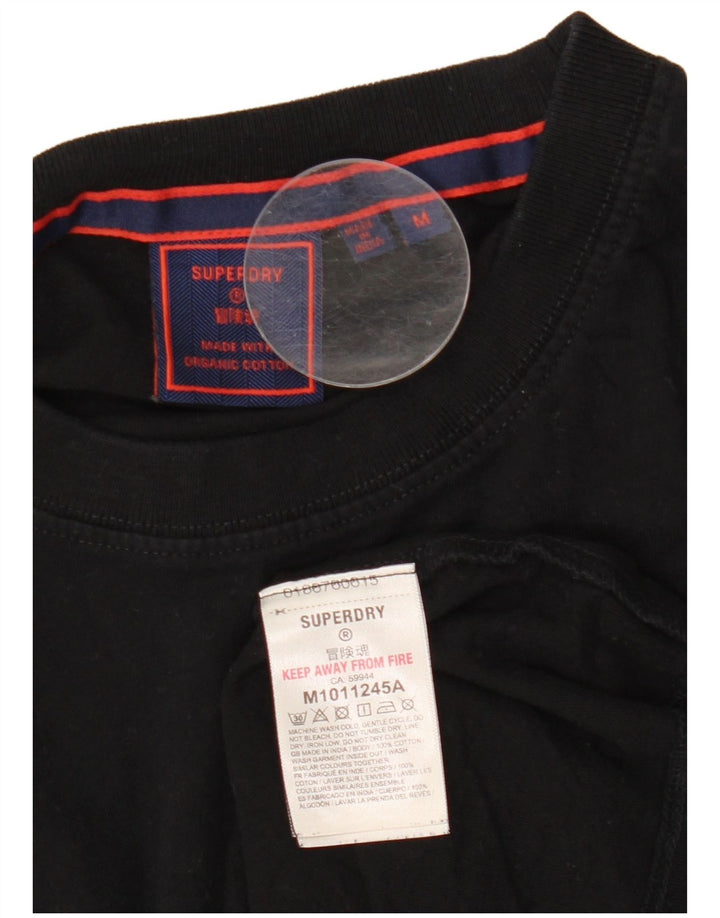 Superdry muška majica kratkih rukava Srednji crni pamuk