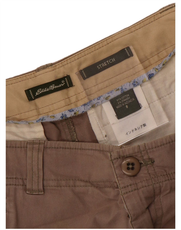 EDDIE BAUER Ženska ravna suknja US 8 srednje veličine W30, sivi pamuk