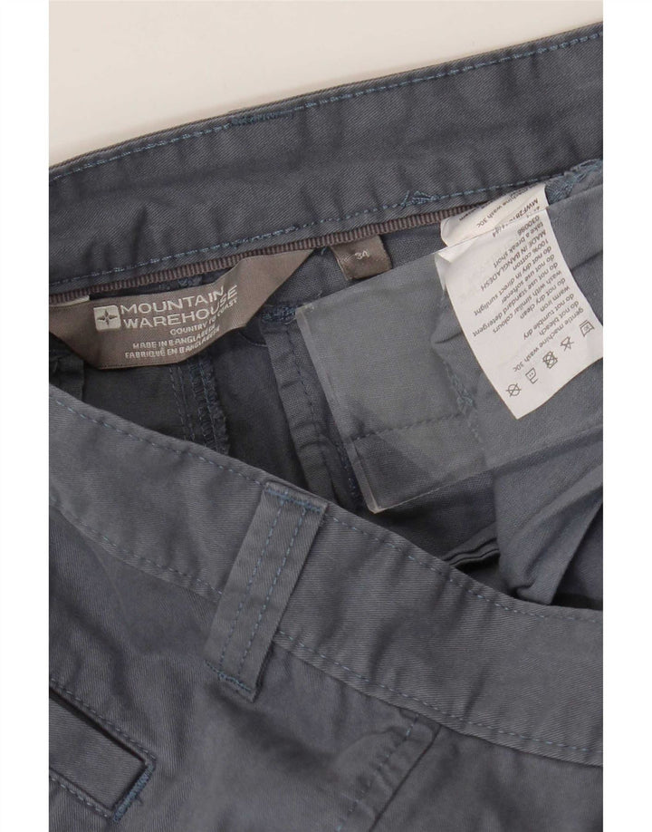 Mountain Warehouse Muške chino kratke hlače W34 Veliki plavi pamuk