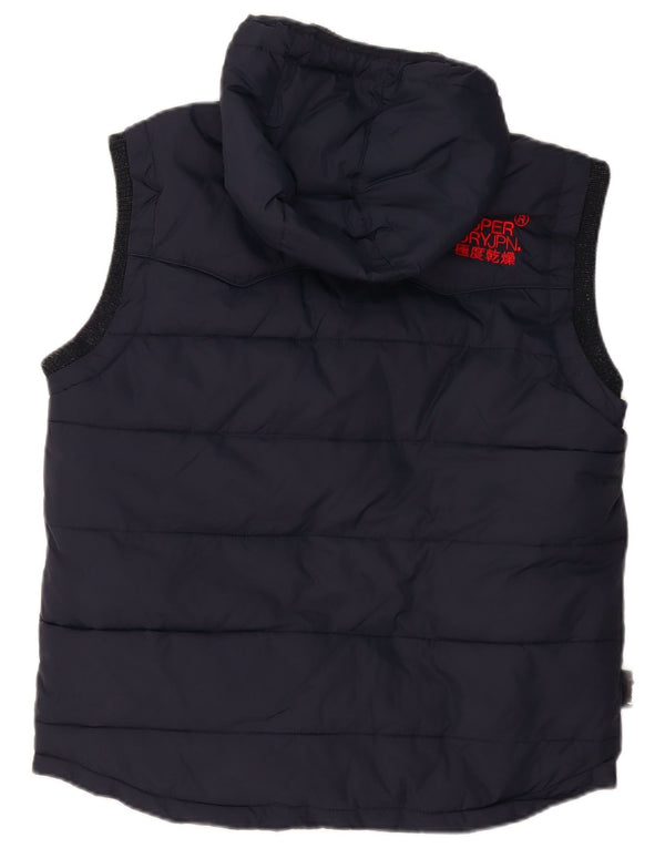 Superdry muška podstavljena jakna s kapuljačom UK 42 XL tamnoplavi poliester