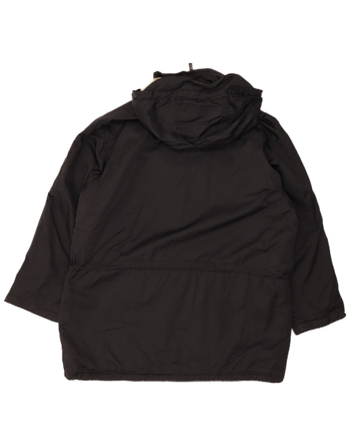 EDDIE BAUER Ženska velika vjetrovka s kapuljačom UK 16 Velika crna