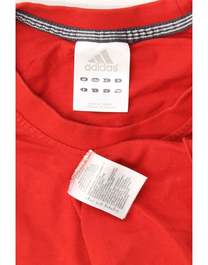 ADIDAS Muška majica kratkih rukava Veliki crveni pamuk