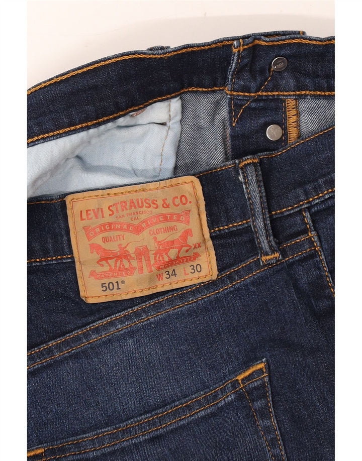 Levi's muške 501 ravne traperice W34 L30 tamnoplave