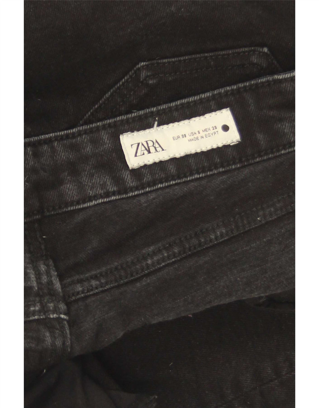Zara ženske ravne traperice EU 38 male W28 L27 crne