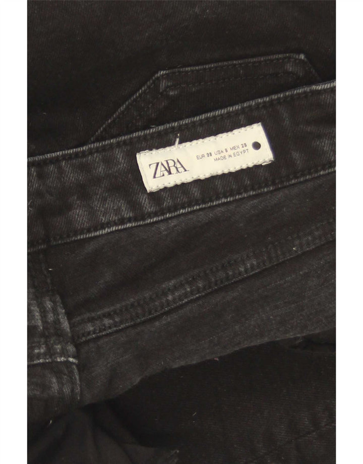 Zara ženske ravne traperice EU 38 male W28 L27 crne