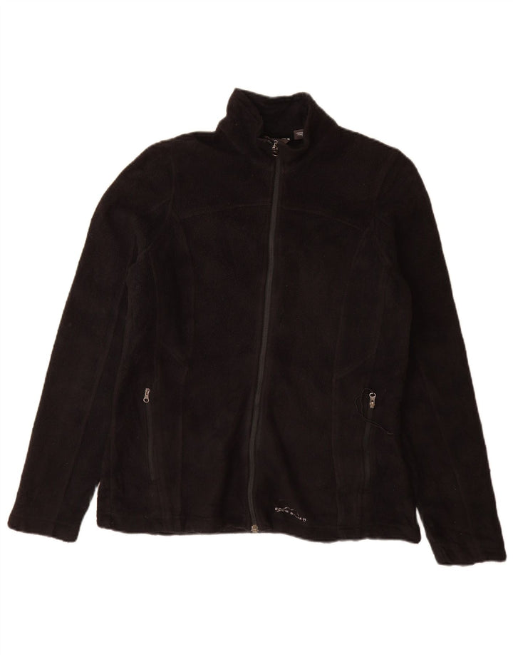 Eddie Bauer ženska jakna od flisa UK 12 Srednji crni poliester
