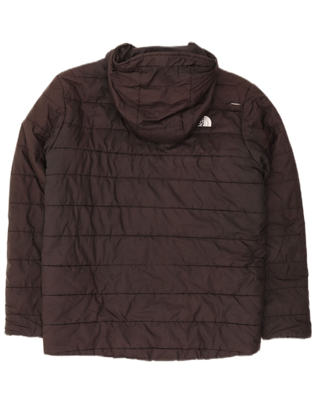 Podstavljena jakna s kapuljačom THE NORTH FACE 11-12 godina crna