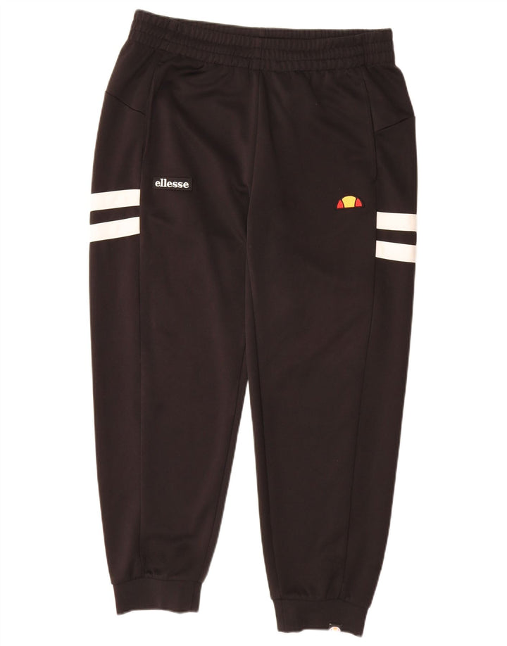 ELLESSE Muške trenirke Hlače Joggers Mali crni poliester u boji