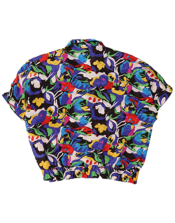 Vintage ženska prevelika košulja bluza EU 44 XL Raznobojna cvjetna