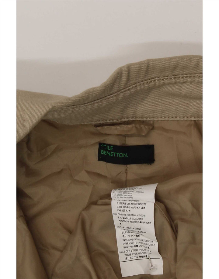 Benetton ženska bomber jakna IT 44 Medium Beige Colourblock Cotton