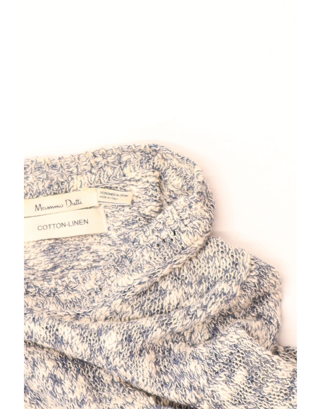 MASSIMO DUTTI Ženski kardigan pulover UK 12 Srednje sivi flekasti pamuk