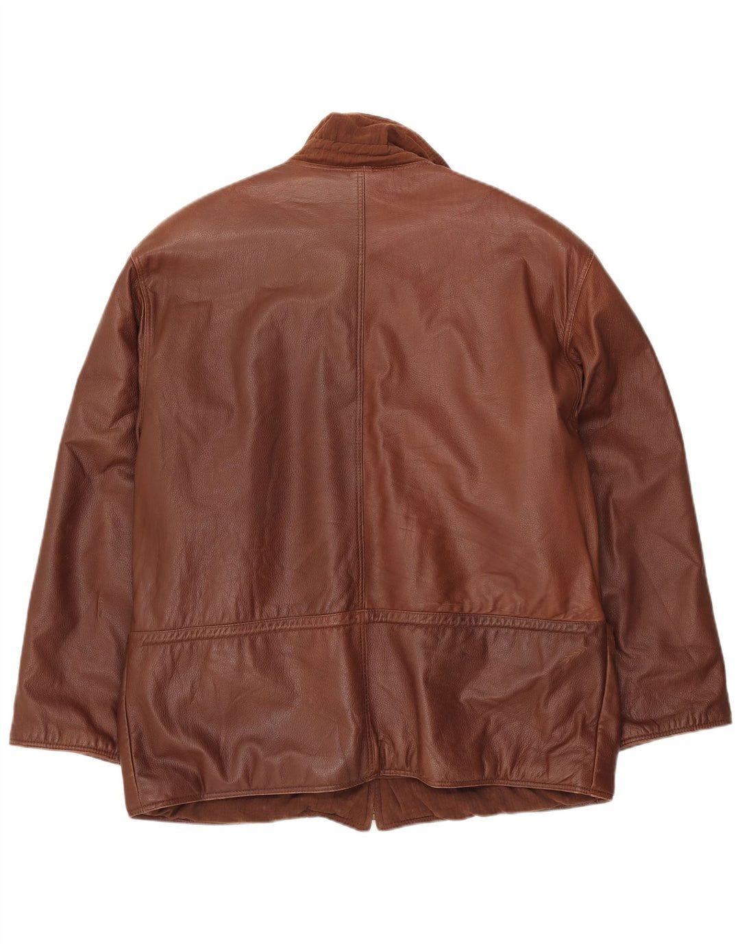 VINTAGE muška kožna jakna UK 42 XL smeđa koža