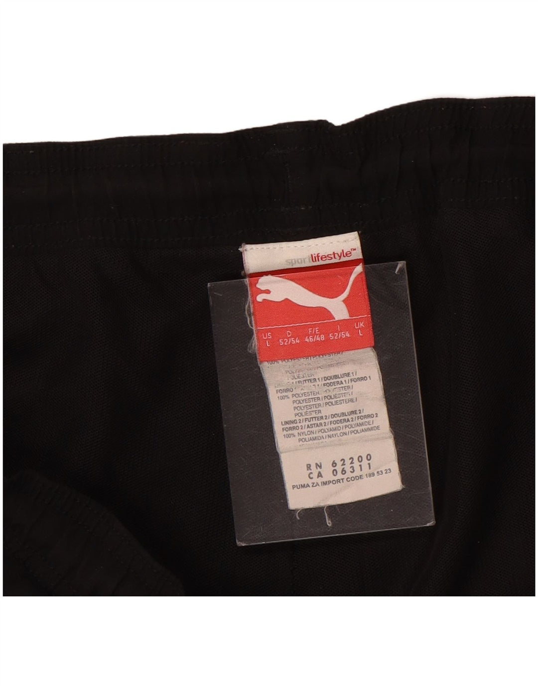PUMA Muška trenirka Hlače Joggers Veliki crni poliester