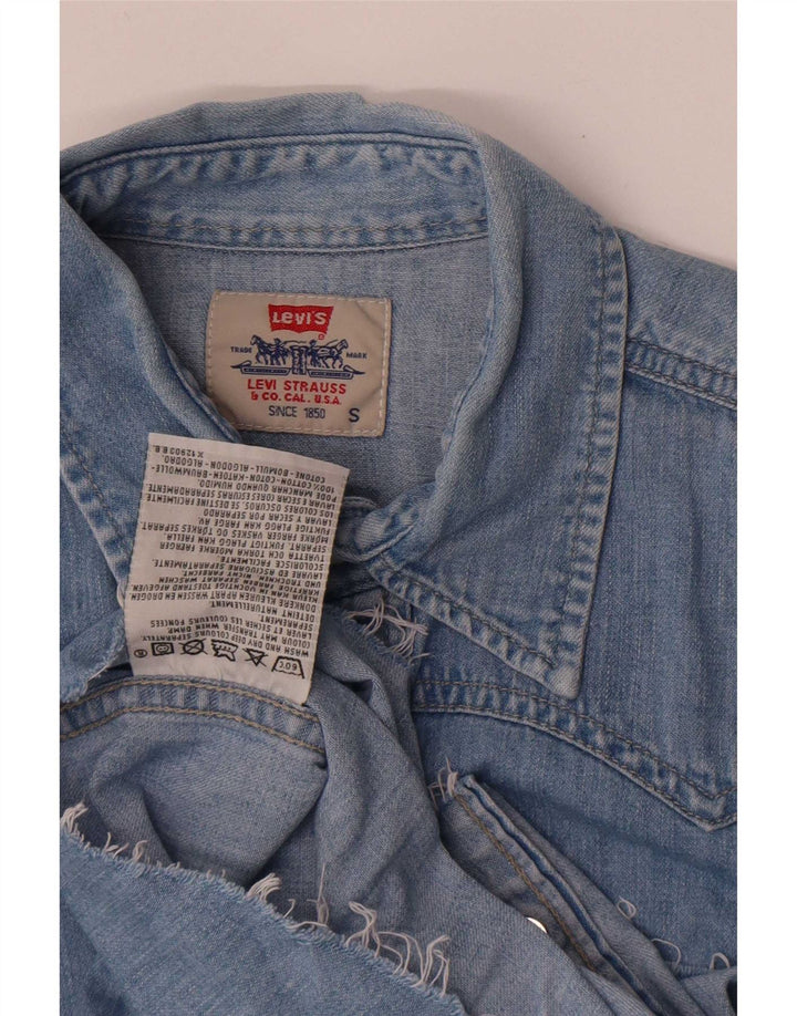Levi's muška traper košulja Mala plava pamučna