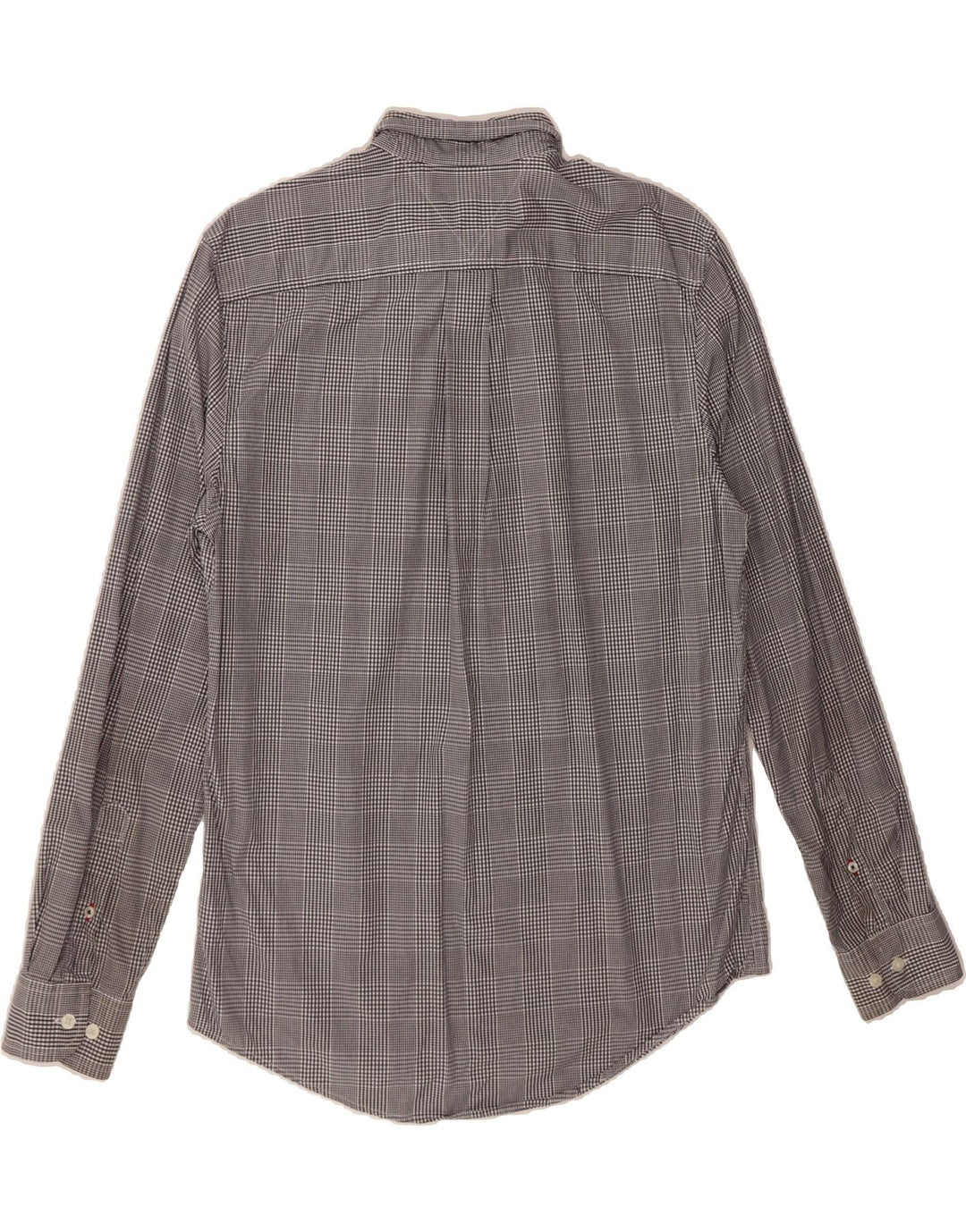 TOMMY HILFIGER Mens Shirt Medium Navy Blue Check Cotton Classic Vintage Tommy Hilfiger and Second-Hand Tommy Hilfiger from Messina Hembry 