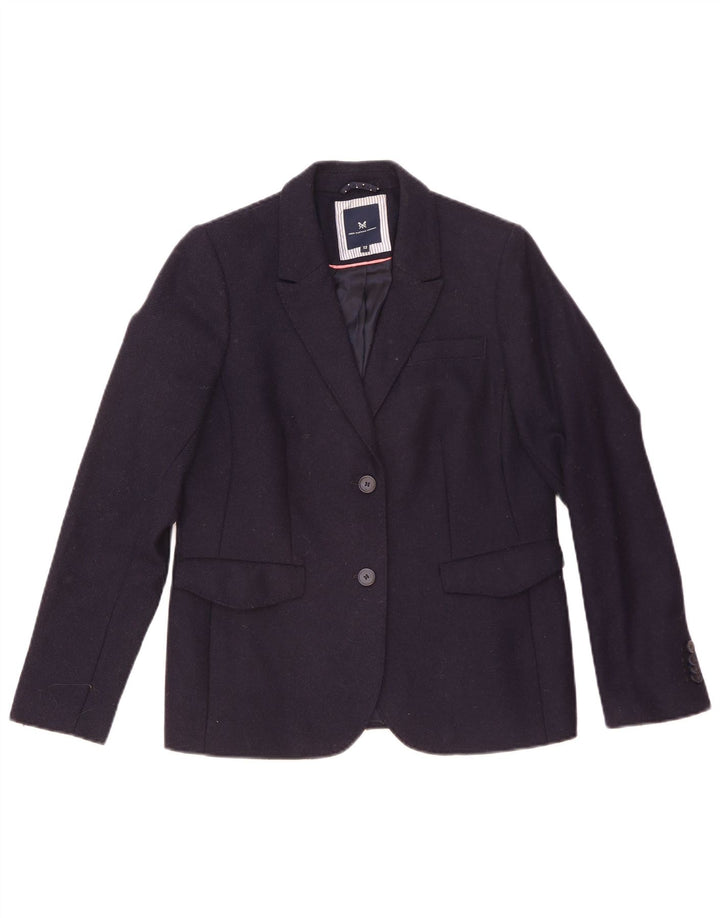Crew Clothing Ženska jakna s 2 gumba UK 12 Srednje tamnoplava vuna