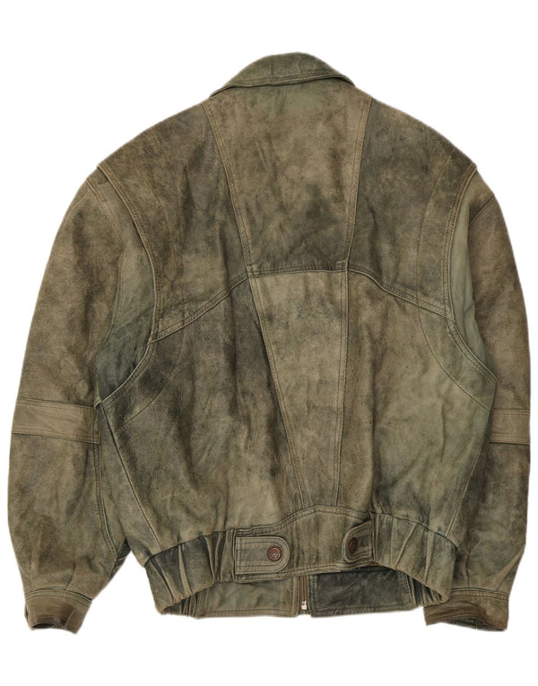 Douglas muška kožna jakna UK 38 Srednja kaki koža