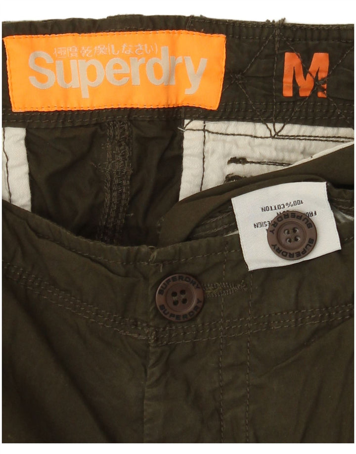 Superdry muške kargo kratke hlače srednje veličine W30, kaki pamuk