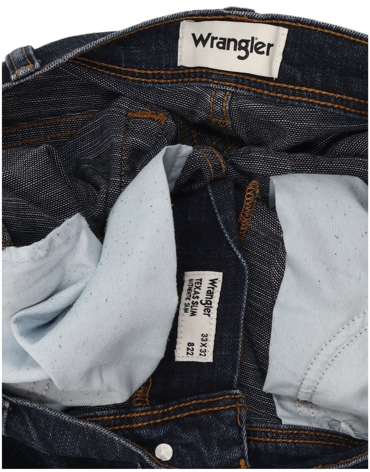 Wrangler Muške Texas Slim Jeans W33 L32 Plave