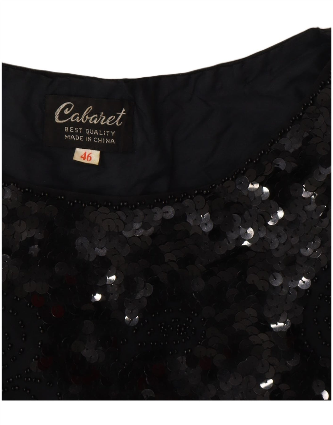 Vintage gornji dio ženske bluze IT 46 Large Black