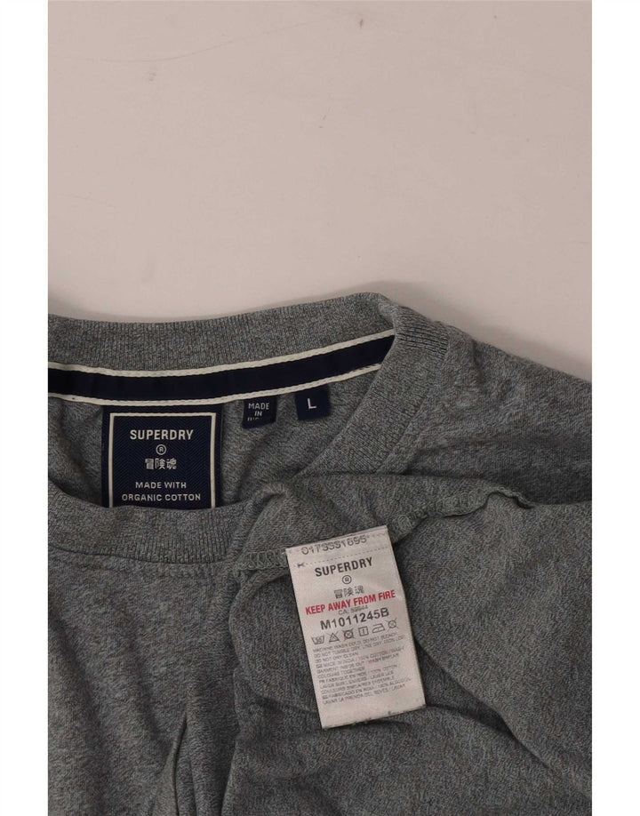 Superdry muška majica kratkih rukava Veliki sivi pamuk