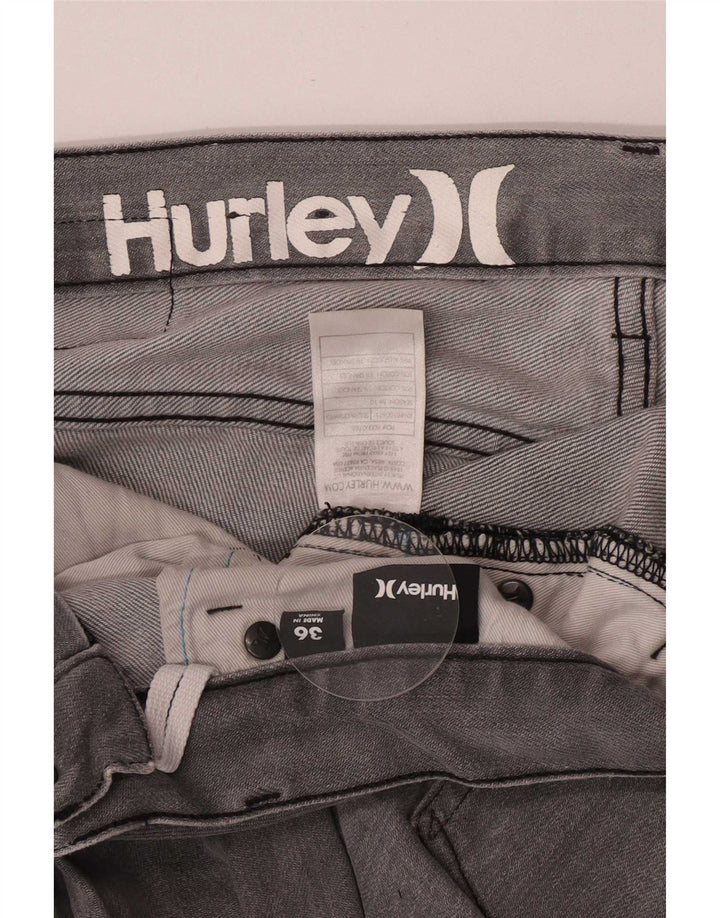 Hurley muške ravne traperice W36 L33 sivi pamuk