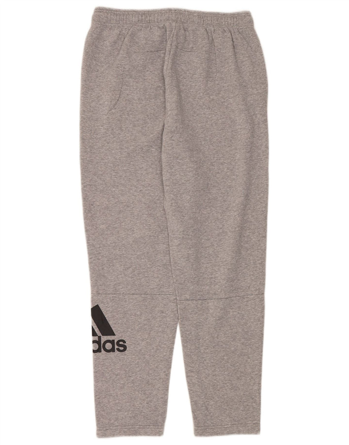 Adidas velike sive pamučne trenirke s grafičkim motivima
