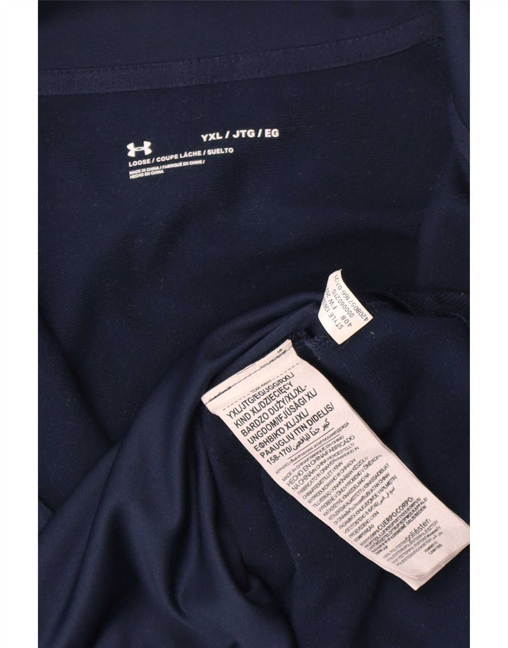 Under Armour Gornja jakna trenirke za dječake 13-14 godina XL tamnoplava poliester