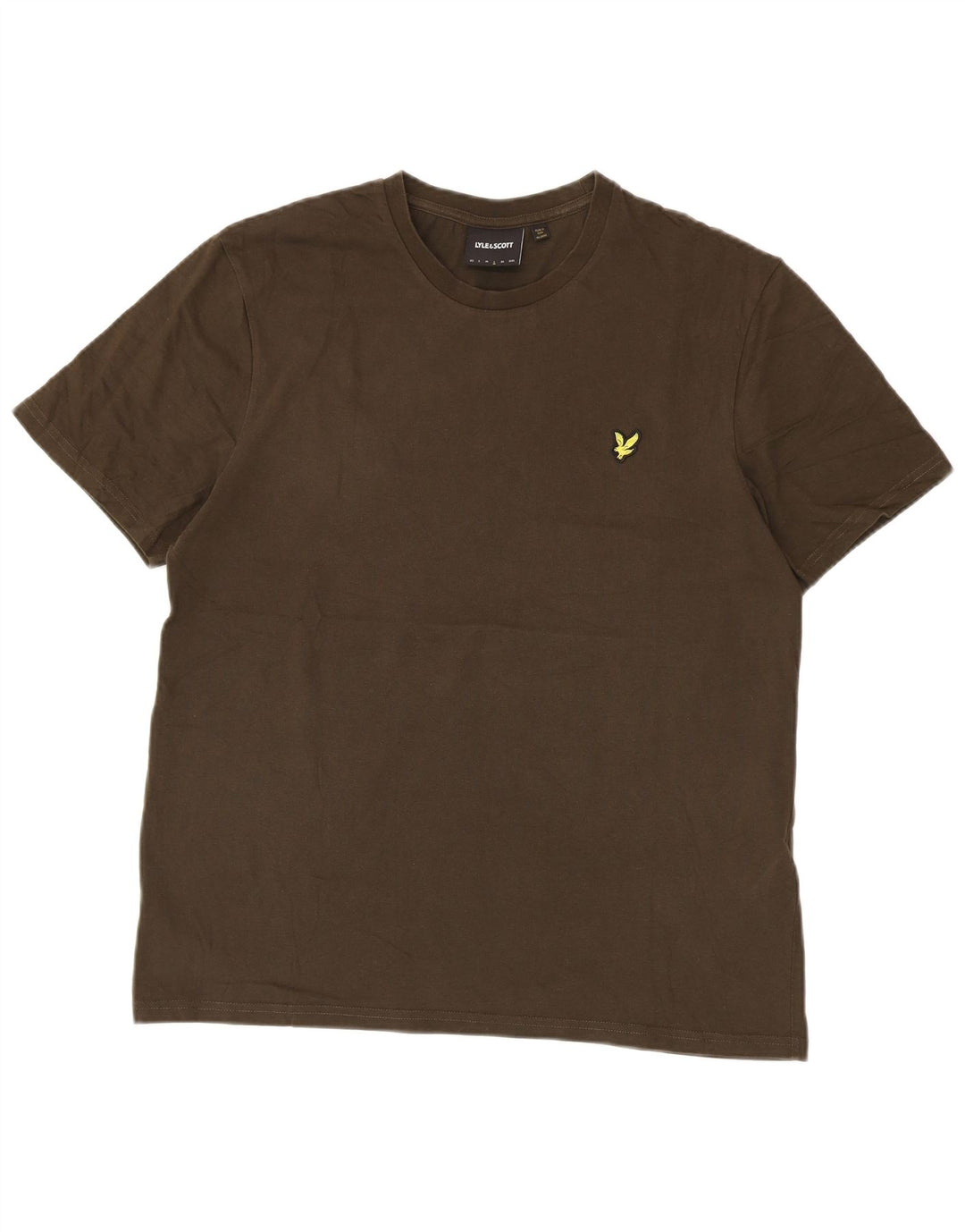Lyle & Scott Muška majica kratkih rukava Veliki kaki pamuk