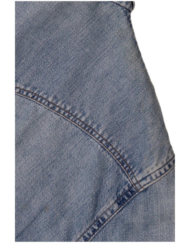 BENETTON Ženska traper košulja UK 14 Srednje plavi pamuk