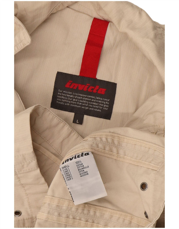 Invicta muška bomber jakna UK 40 Large Beige Cotton