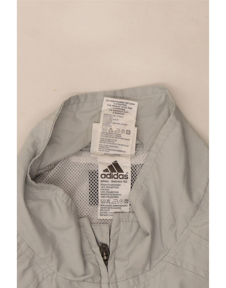 Adidas muška trenirka gornja jakna UK 40/42 poliester srednje sive boje
