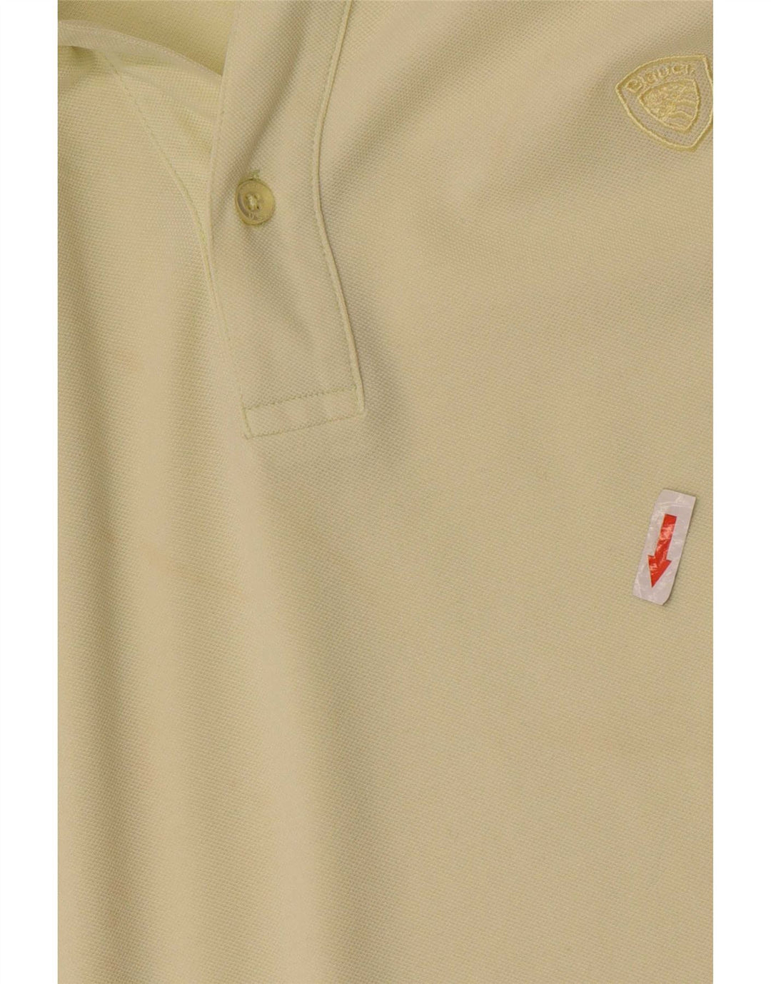 Blauer muška polo majica XL žuti pamuk