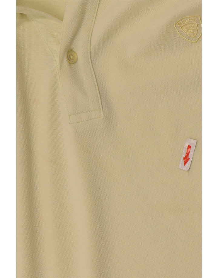 Blauer muška polo majica XL žuti pamuk