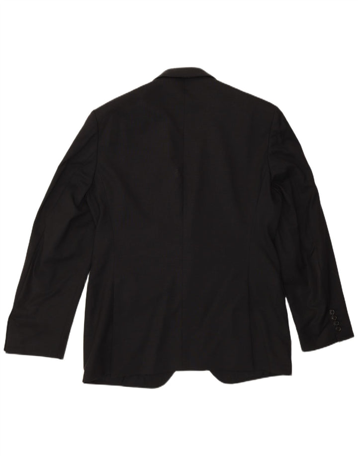 Hugo Boss muška jakna sa 2 gumba EU 50 velika crna djevičanska vuna