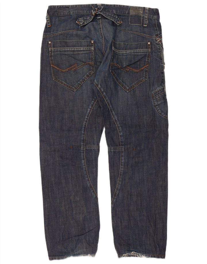 JACK & JONES Muške ravne traperice W36 L29 plavi pamuk