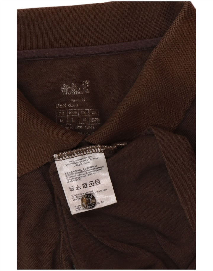JACK WOLFSKIN Muška polo majica UK 36/38 srednje smeđi pamuk