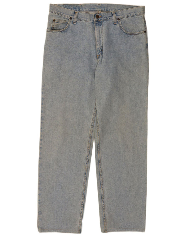 Lee Mens Brooklyn Straight Jeans W36 L30 Plavi pamuk