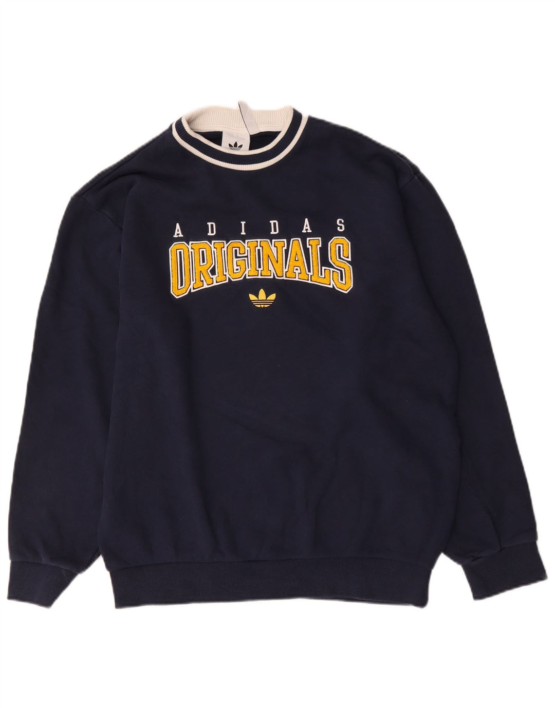 Adidas muški džemper s grafičkim motivima, srednje tamnoplavi pamuk