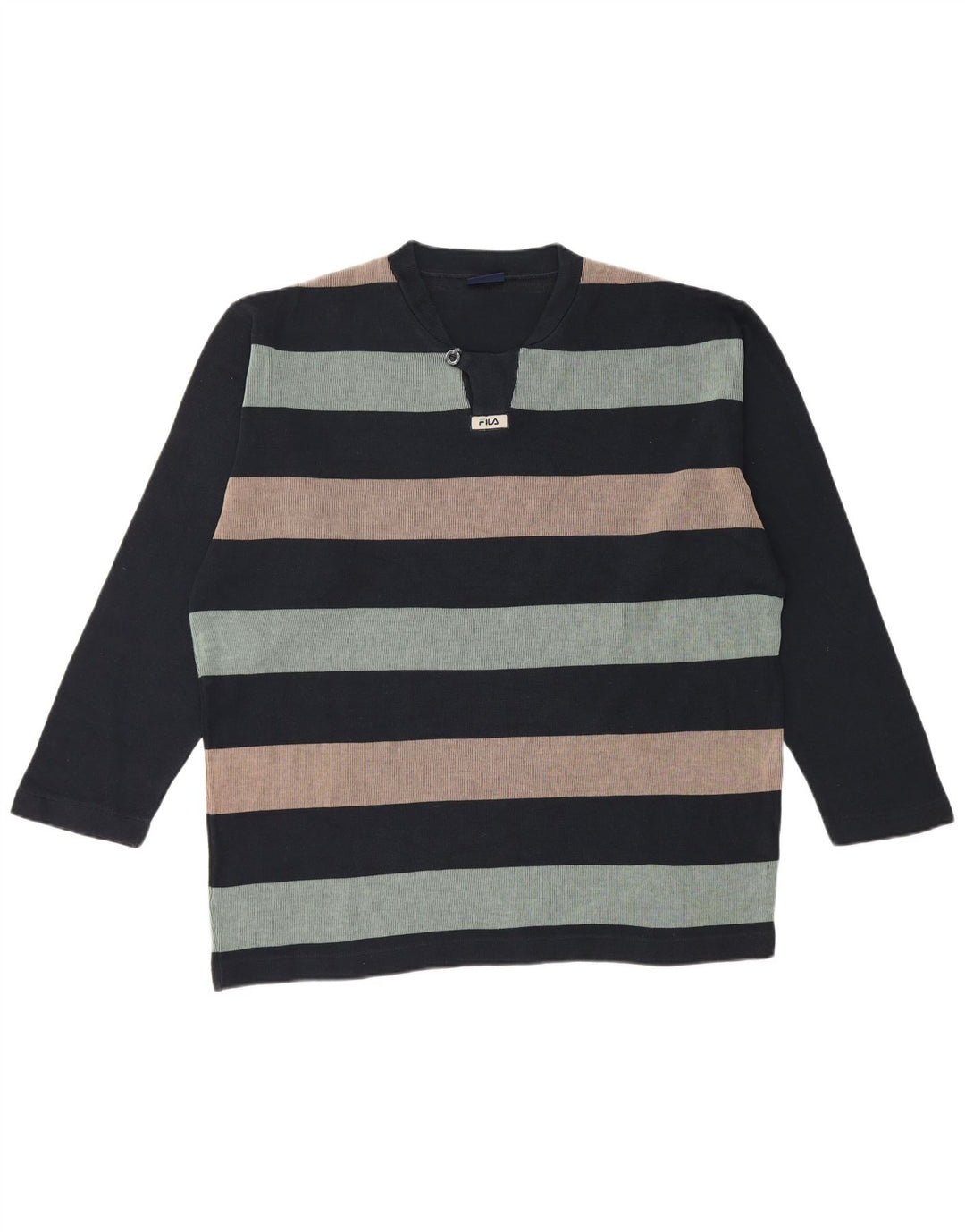 Fila muška majica dugih rukava XL tamnoplava na pruge