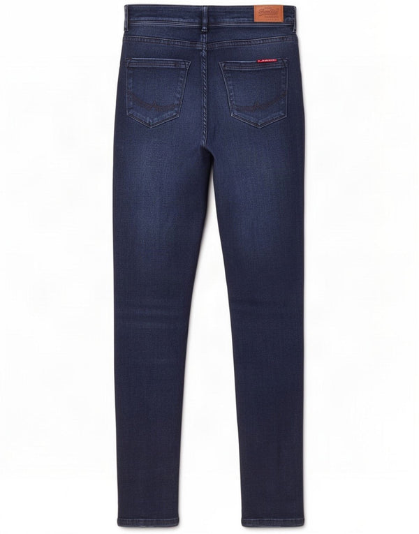 Superdry ženske uske traperice W32 L32 tamnoplavi pamuk