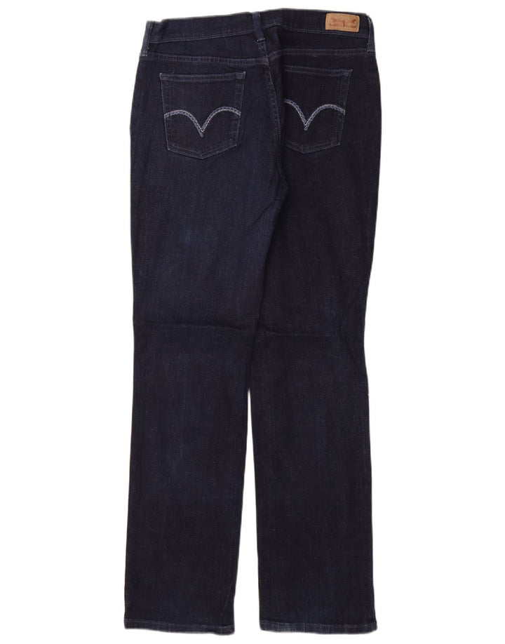 LEVI'S Ženske ravne traperice US 8 srednje W29 L32 tamnoplavi pamuk