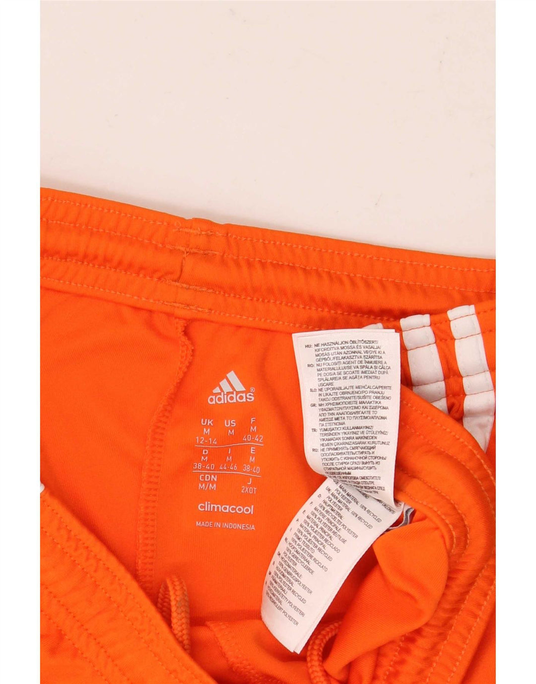 Adidas ženske Climacool sportske kratke hlače UK 12/14 srednje narančaste poliestera