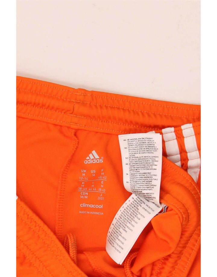 Adidas ženske Climacool sportske kratke hlače UK 12/14 srednje narančaste poliestera